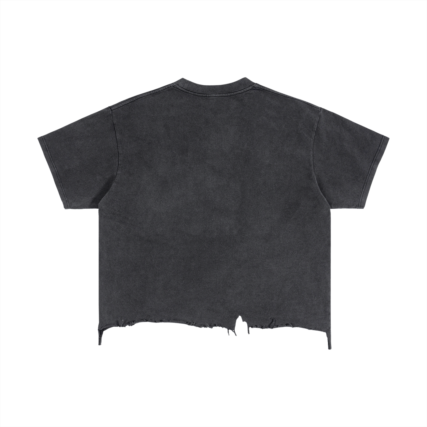 DREAM TEAM Vintage Wash Boxy Distressed Hem T-Shirt