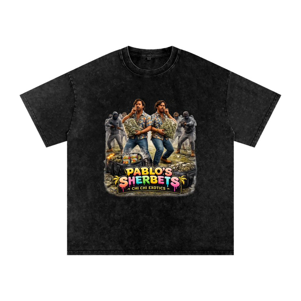 PABLO Snow Washed Oversized Cotton T-Shirt